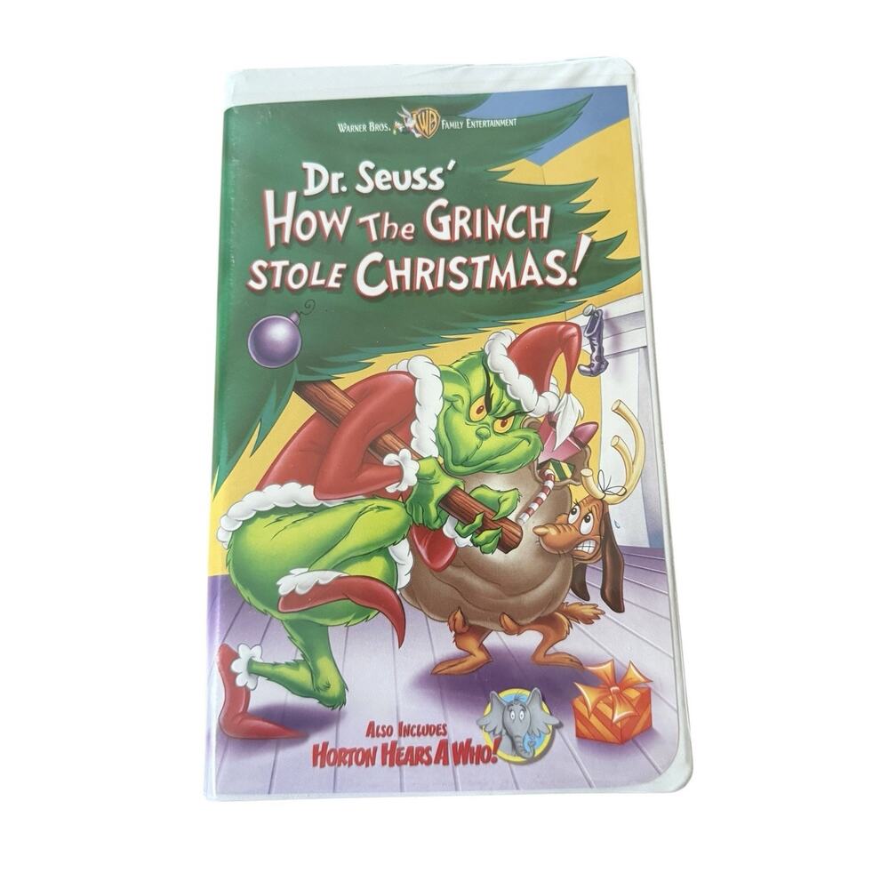 How the Grinch Stole Christmas VHS 2000 Warner Bros Plus Horton Hears A Who!